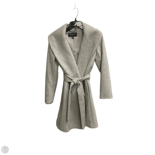 Coat Wool By Ann Taylor In Grey, Size: Xxs
