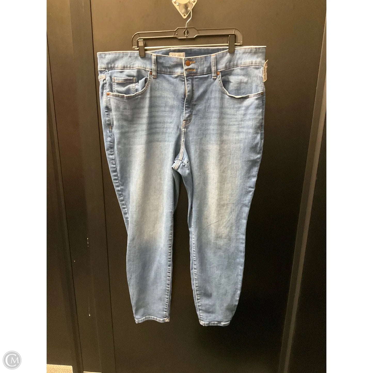 Jeans Skinny By Lane Bryant In Blue Denim, Size: 22