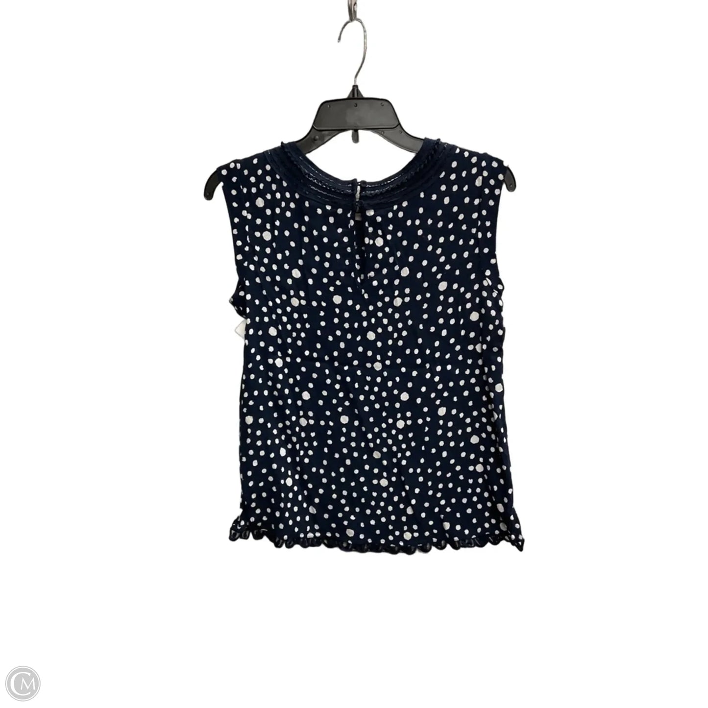Top Short Sleeve By Meadow Rue In Polkadot Pattern, Size: S