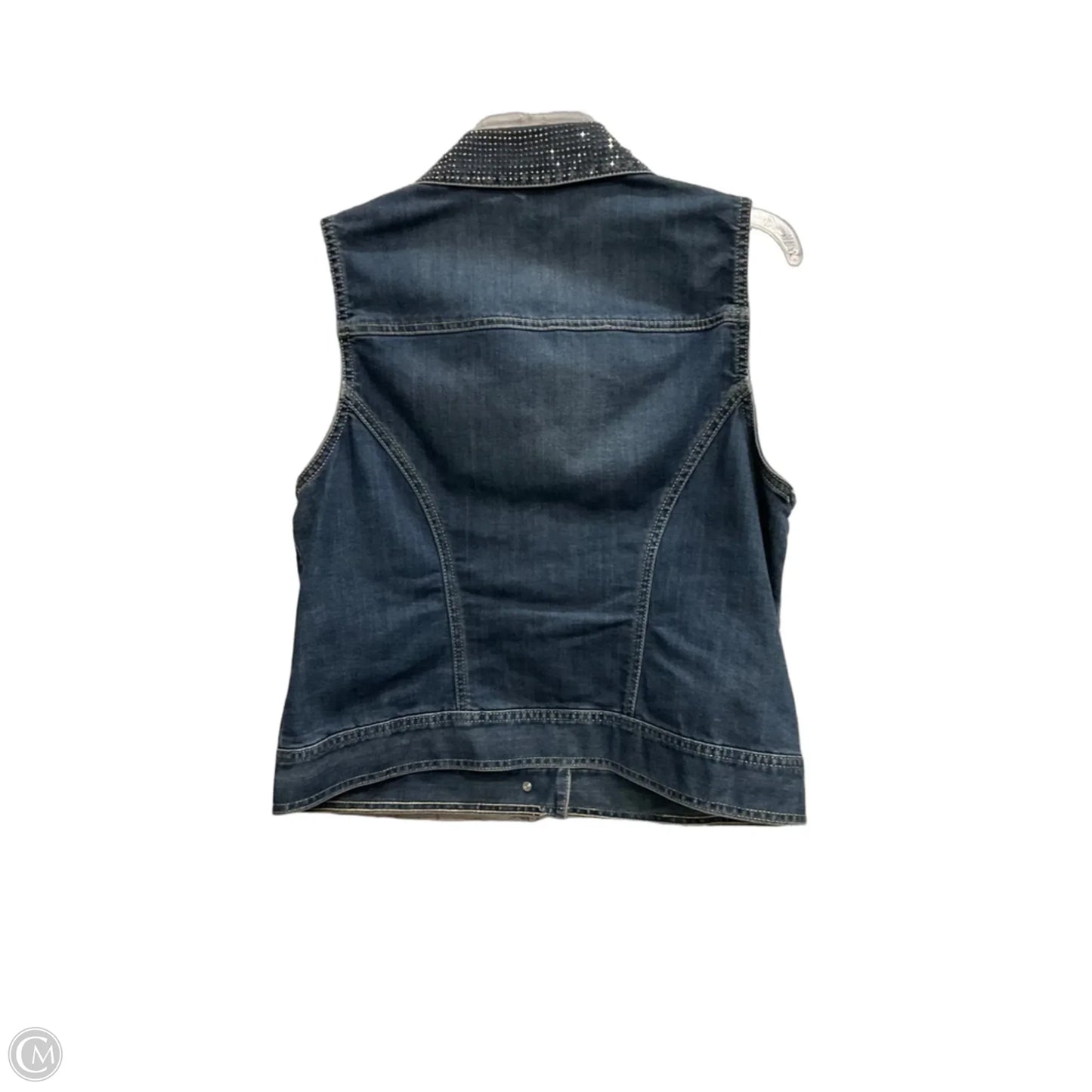 Vest Other By Chicos In Blue Denim, Size: M