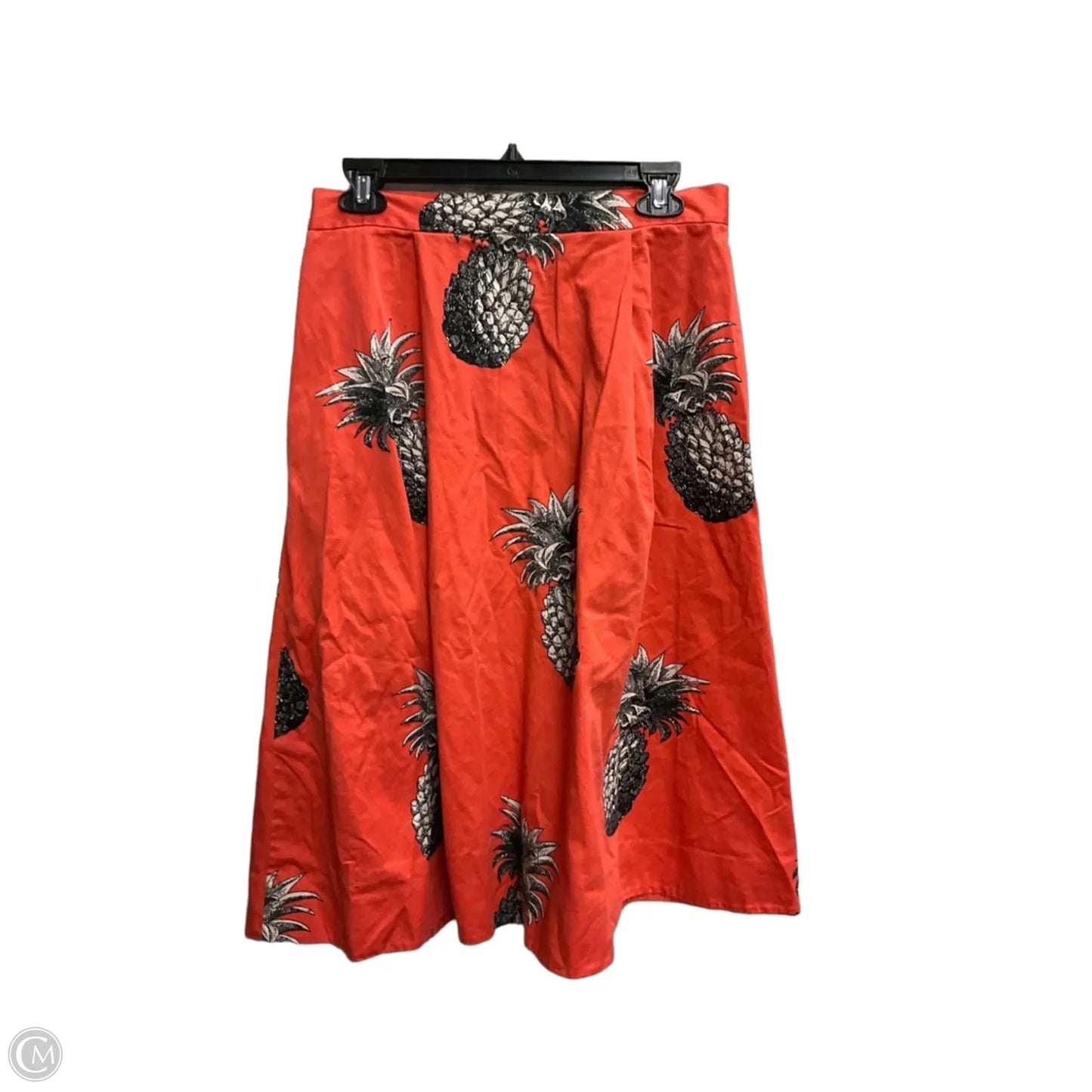 Skirt Midi By Ann Taylor In Orange, Size: 6