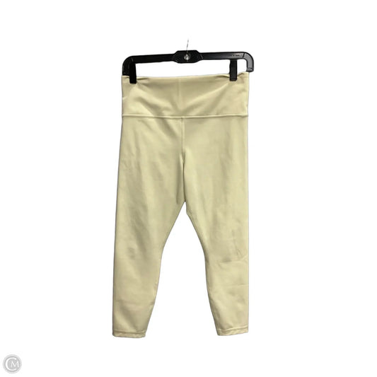 Athletic Leggings By Athleta In Yellow, Size: M