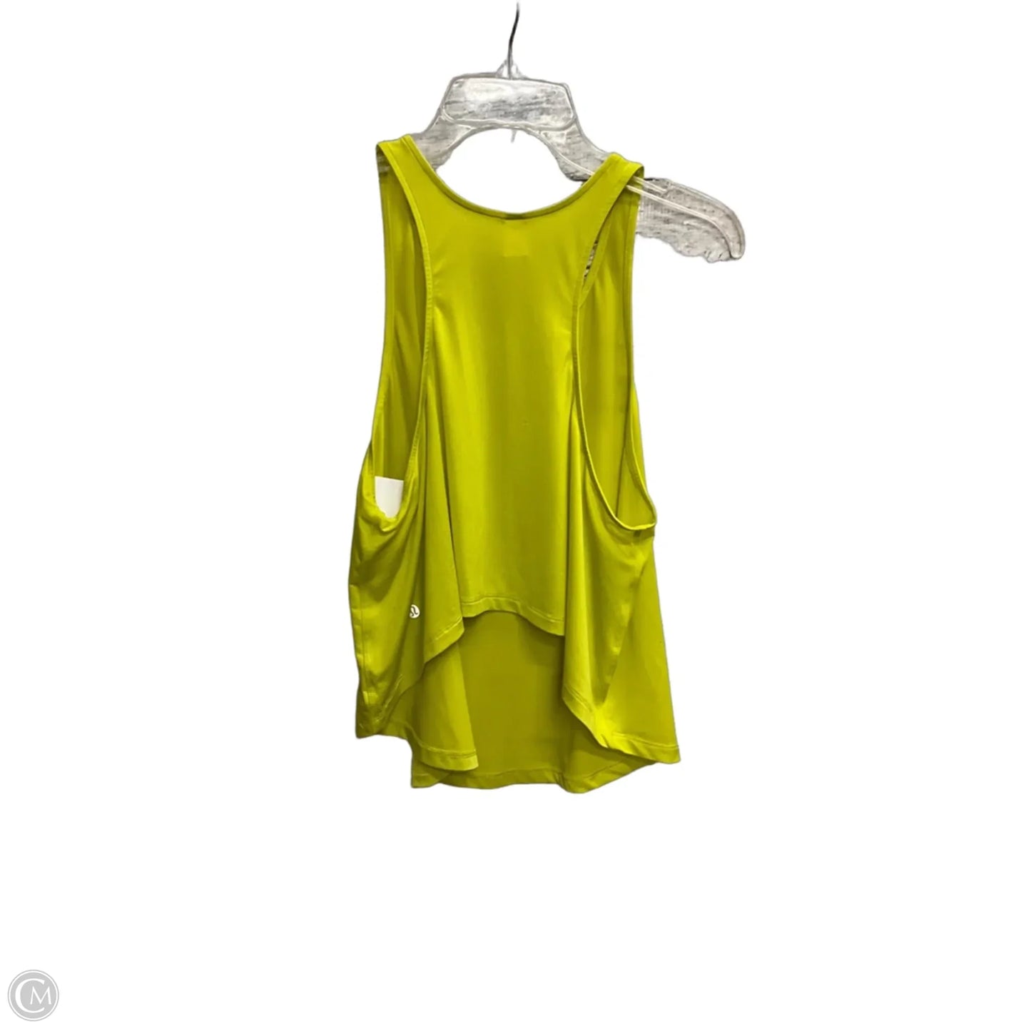 Athletic Tank Top By Lululemon In Yellow, Size: M