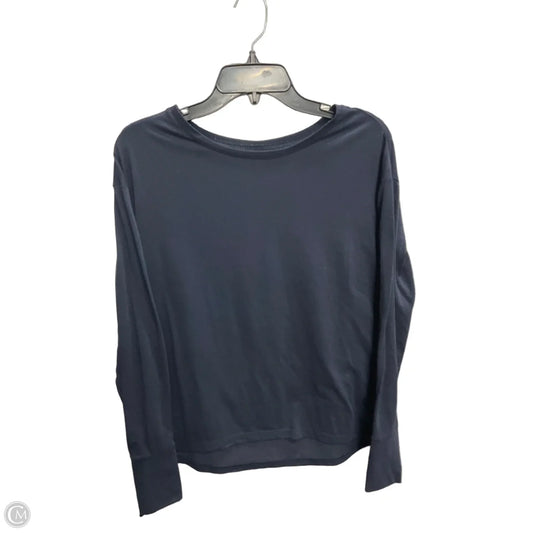 Athletic Top Long Sleeve Crewneck By Athleta In Navy, Size: Xs
