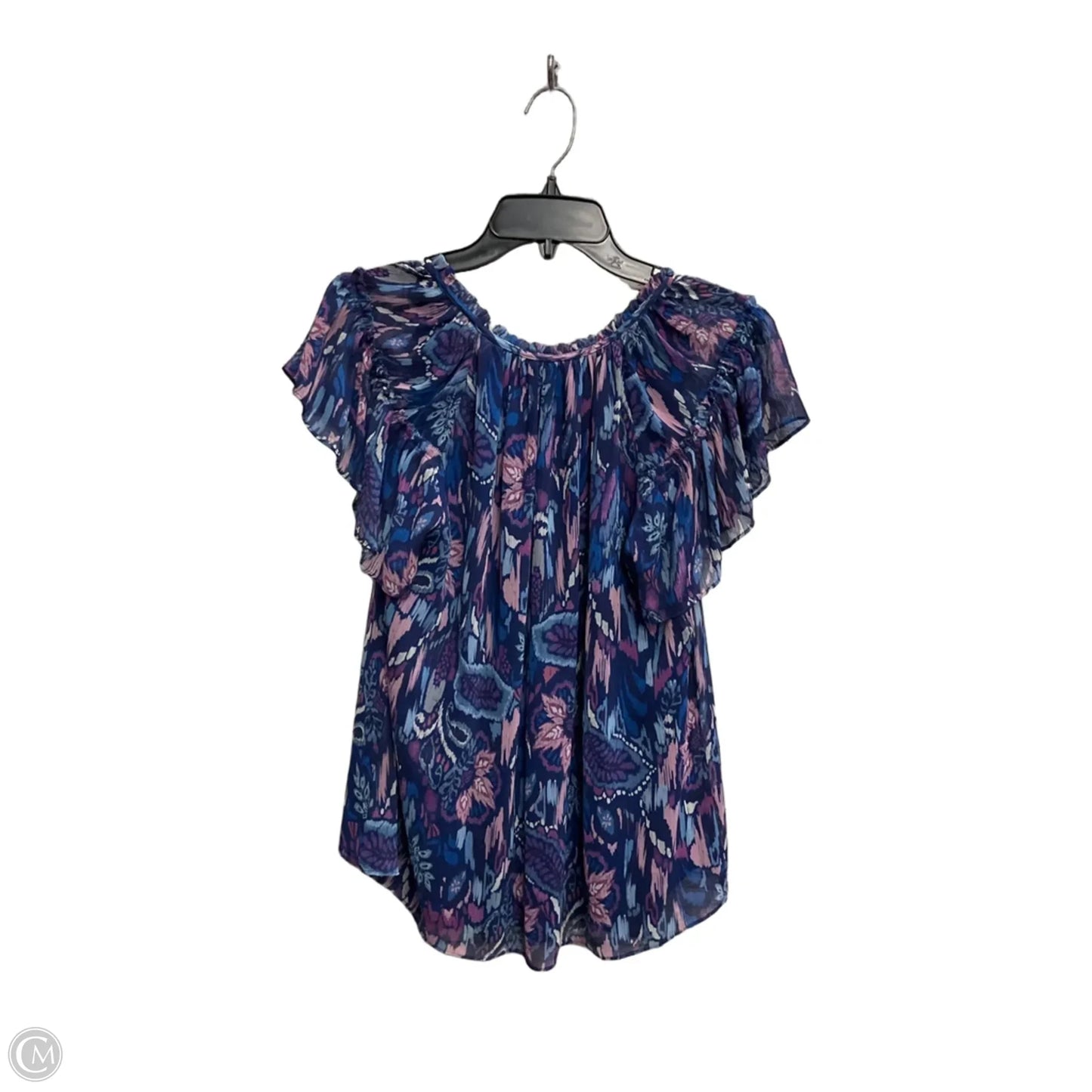 Top Short Sleeve By Ramy Brook In Blue, Size: S