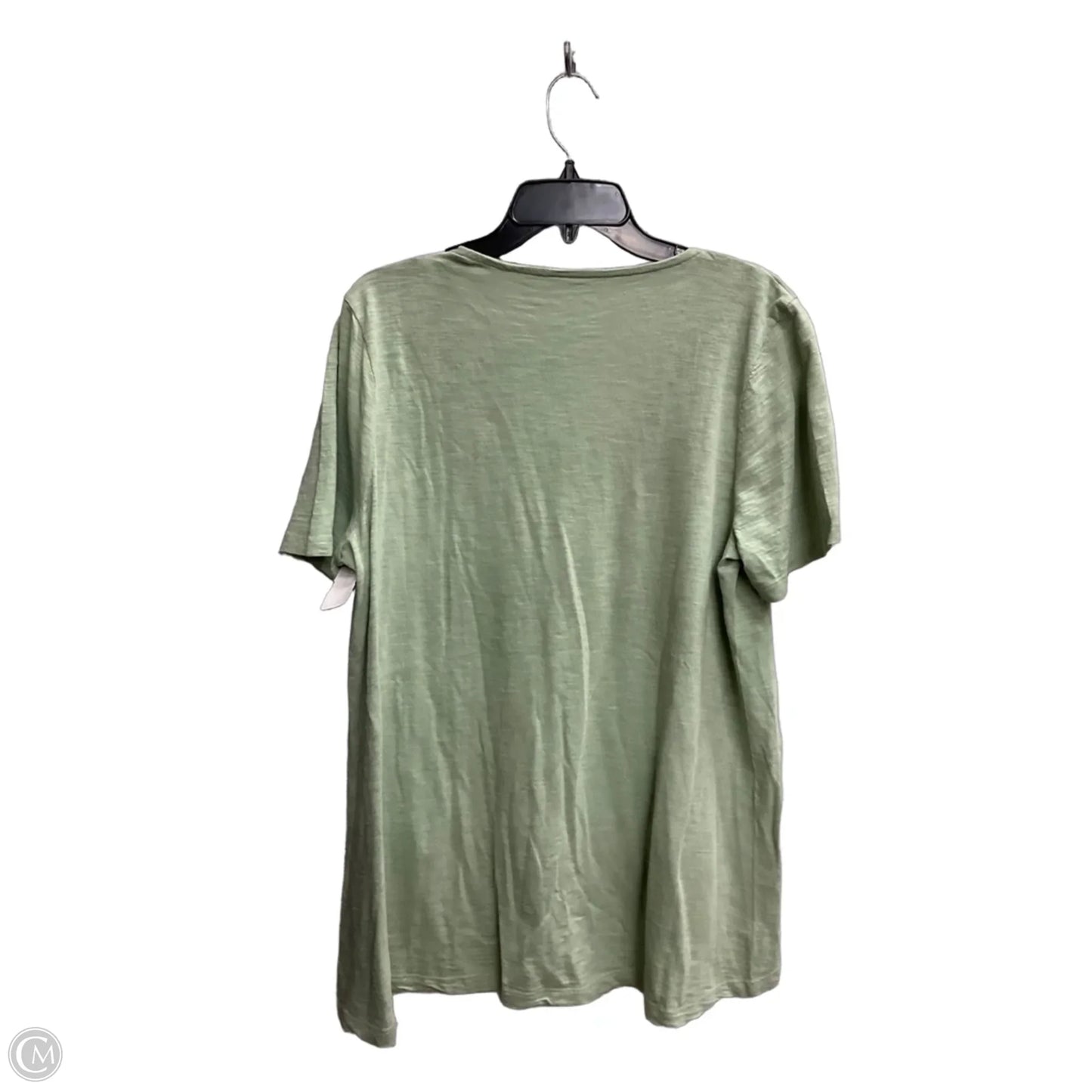 Top Short Sleeve Basic By Chicos In Green, Size: Xl