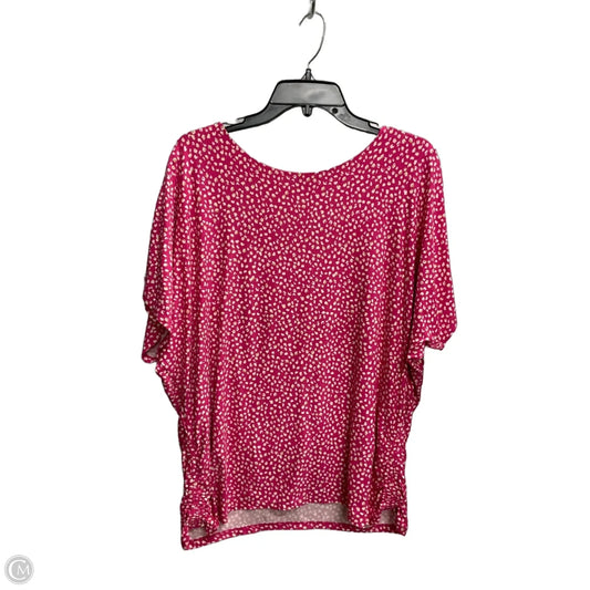 Top Short Sleeve By Chicos In Pink, Size: Xl