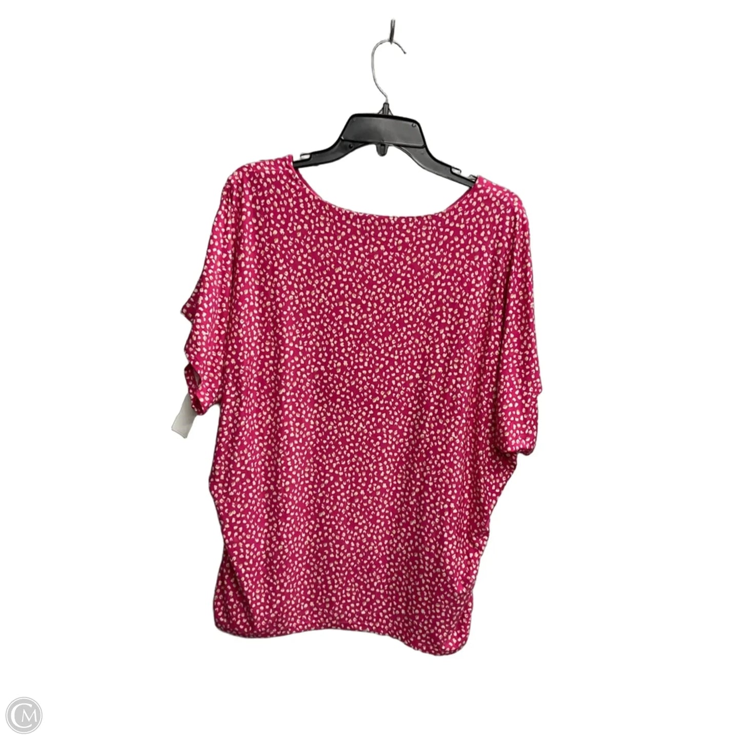 Top Short Sleeve By Chicos In Pink, Size: Xl