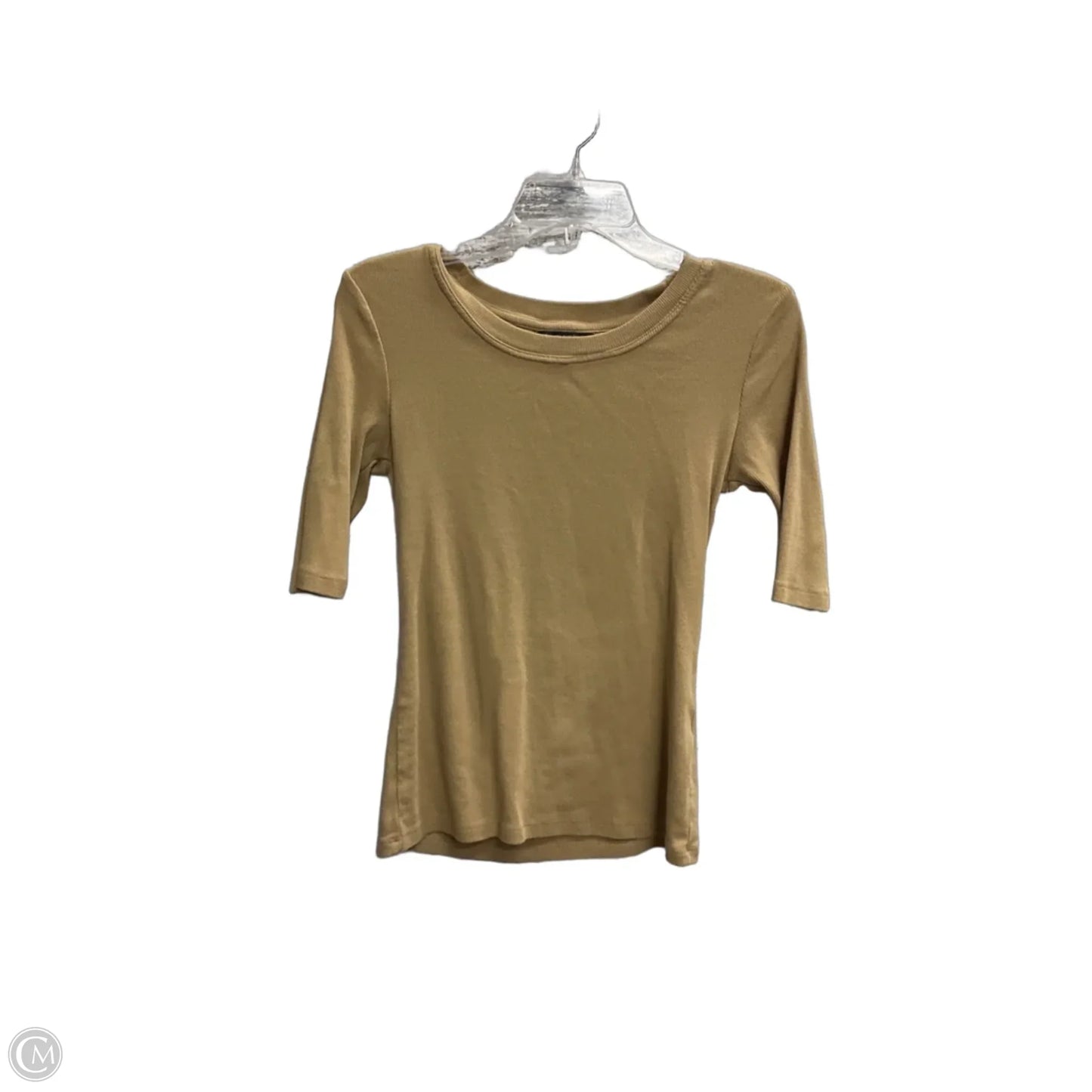 Top Short Sleeve Basic By Banana Republic In Brown, Size: S