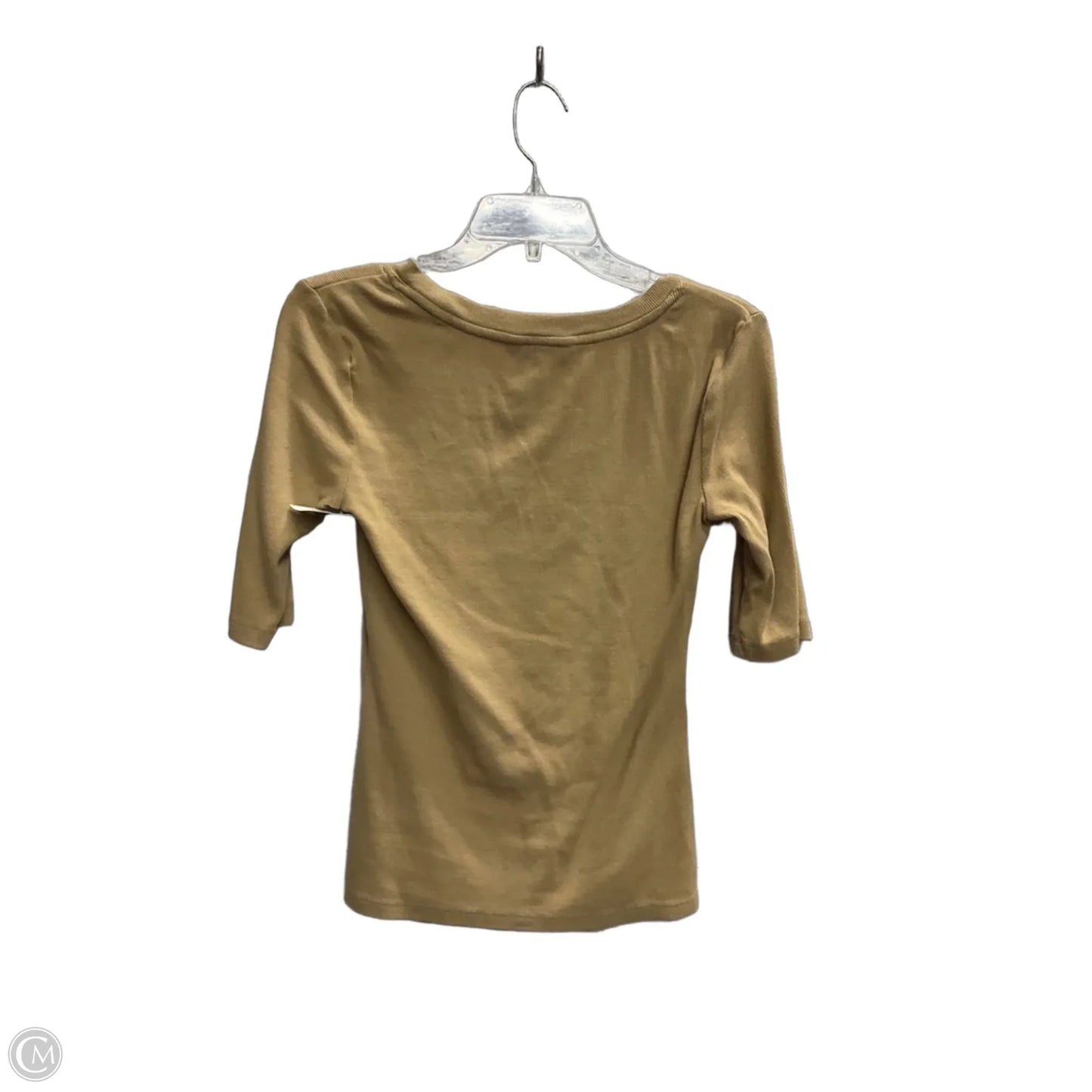 Top Short Sleeve Basic By Banana Republic In Brown, Size: S