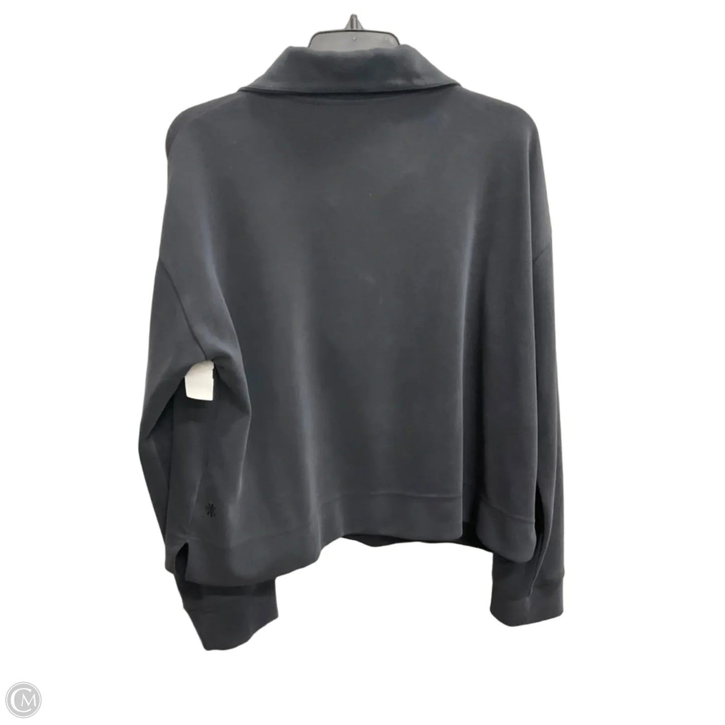 Sweatshirt Collar By Athleta In Grey, Size: L