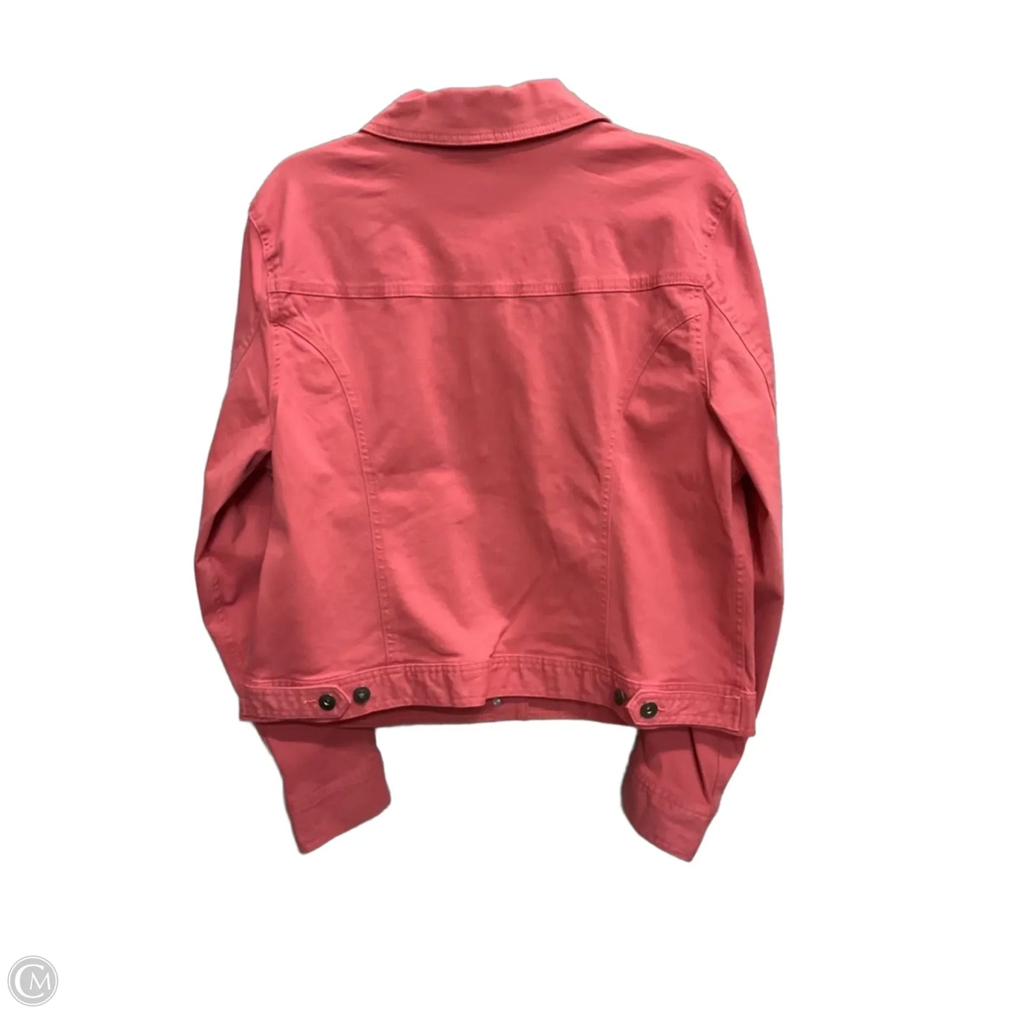 Jacket Denim By Style And Company In Pink Denim, Size: L