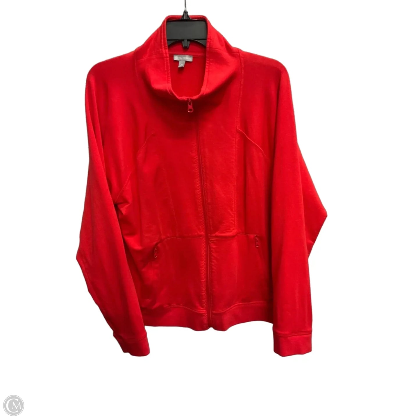 Athletic Jacket By Talbots In Red, Size: Xl