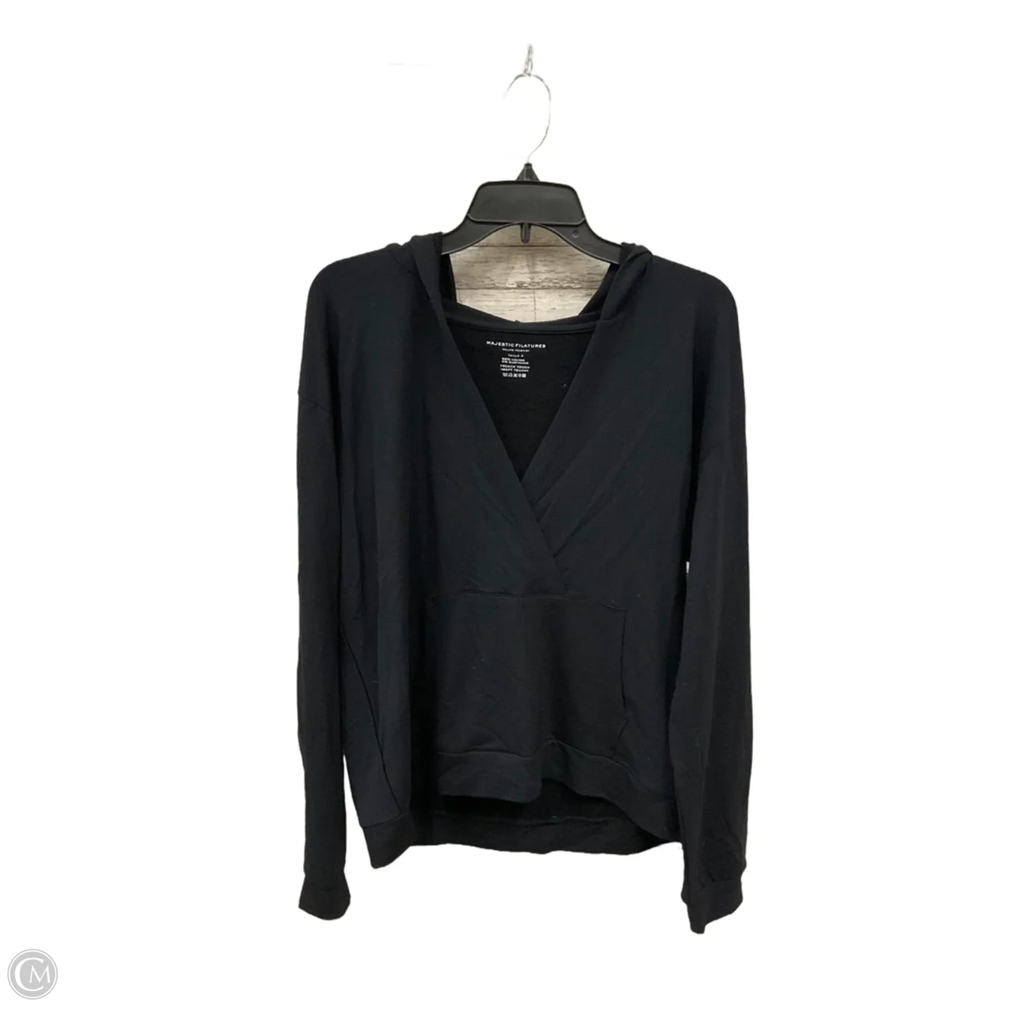 Sweatshirt Hoodie By Majestic Filatures In Black, Size: L
