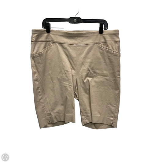 Shorts By Chicos In Tan, Size: Xl