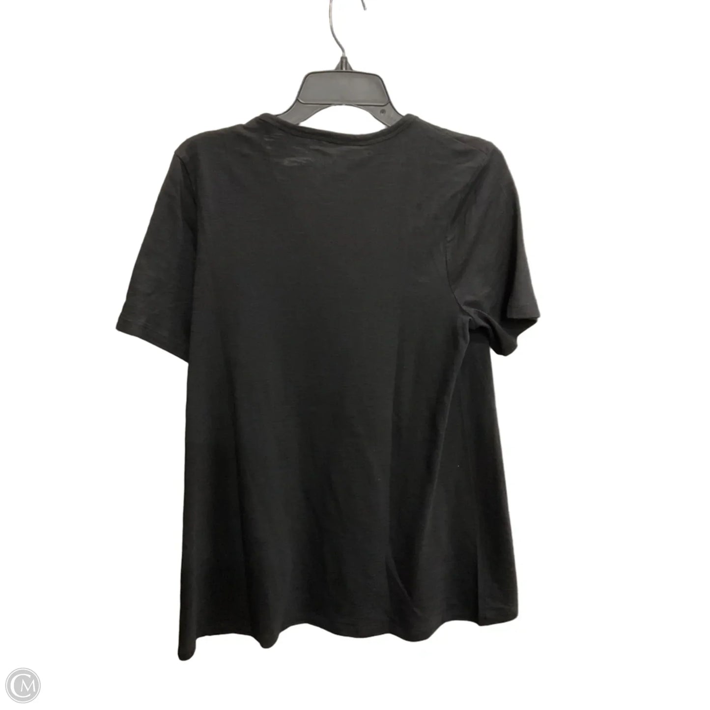 Top Short Sleeve Basic By Chicos In Black, Size: 1x