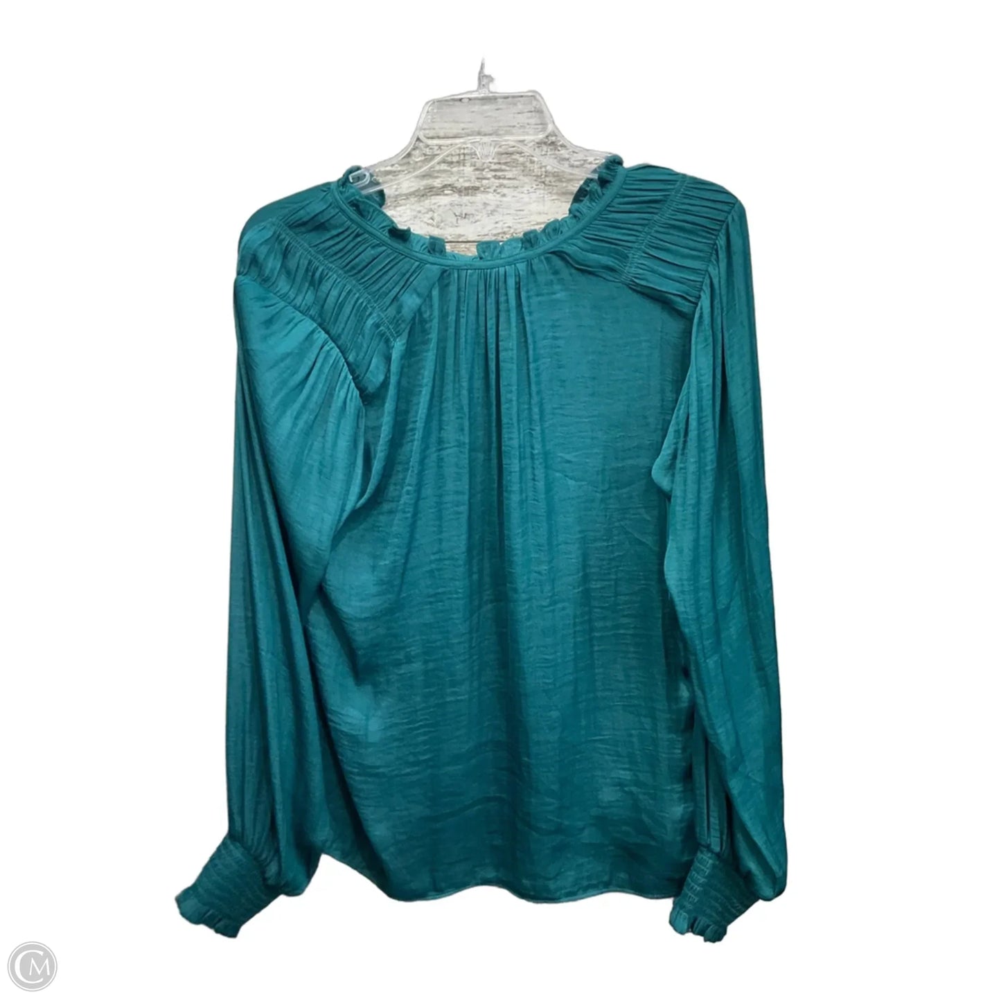 Top Long Sleeve By Rachel Zoe In Teal, Size: M