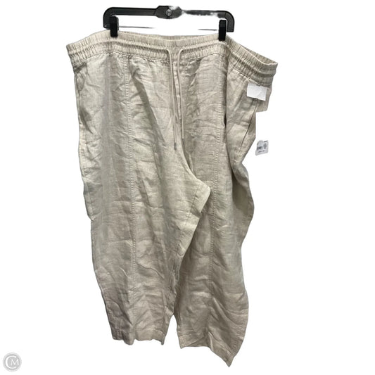 Pants Linen By Athleta In Cream, Size: 3x