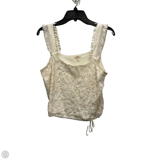 Top Sleeveless By Tiny In Cream, Size: S