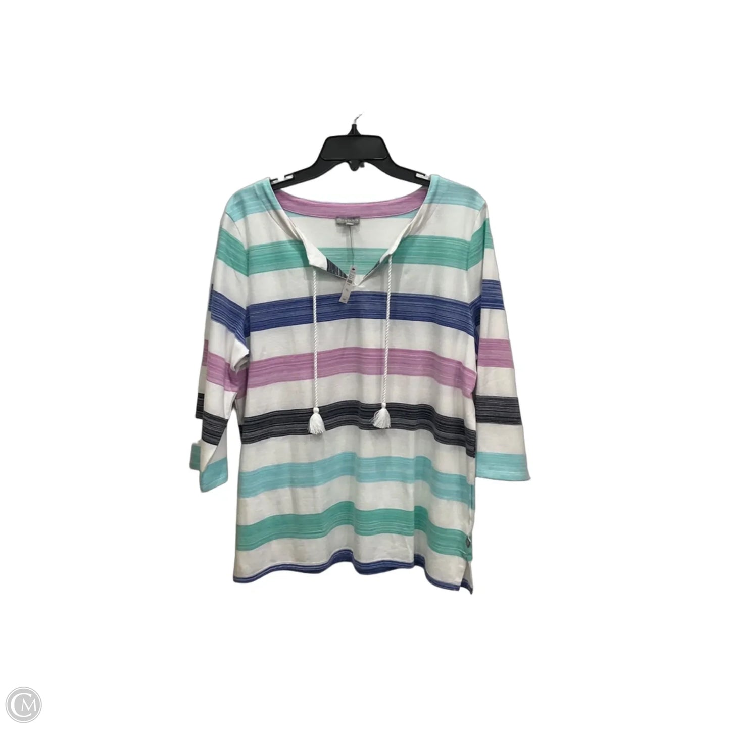Top 3/4 Sleeve By Talbots In White, Size: Xlp