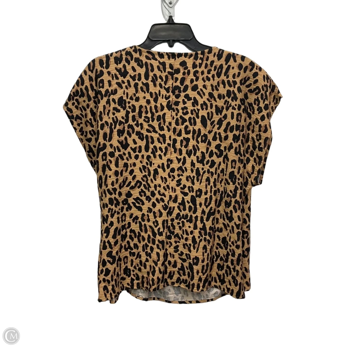 Top Short Sleeve By Nine West In Animal Print, Size: Xl