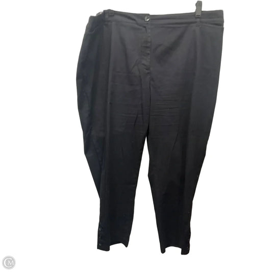Pants Cropped By Talbots In Black, Size: 18