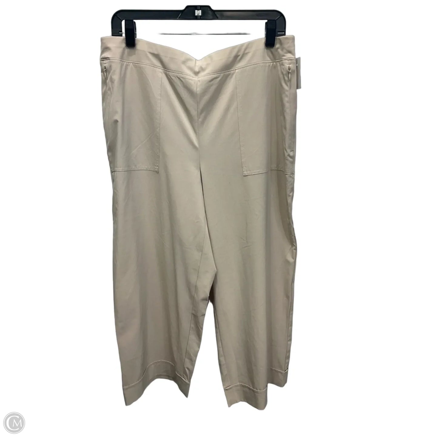 Athletic Pants 2pc By Chicos In Tan, Size: L