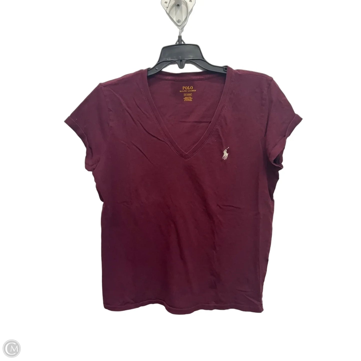 Top Short Sleeve Basic By Polo Ralph Lauren In Red, Size: M