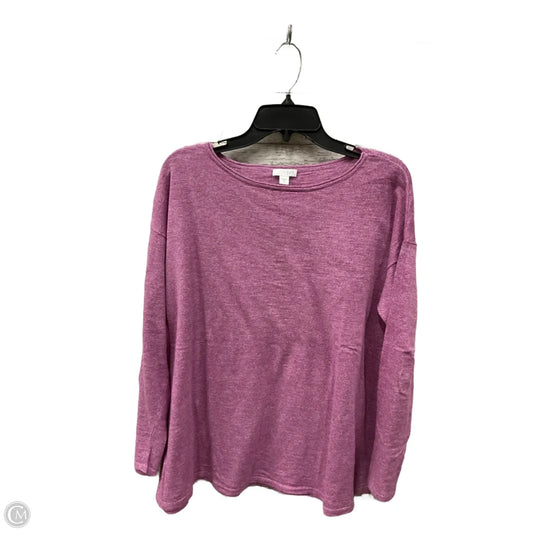 Top Long Sleeve By J. Jill In Purple, Size: M