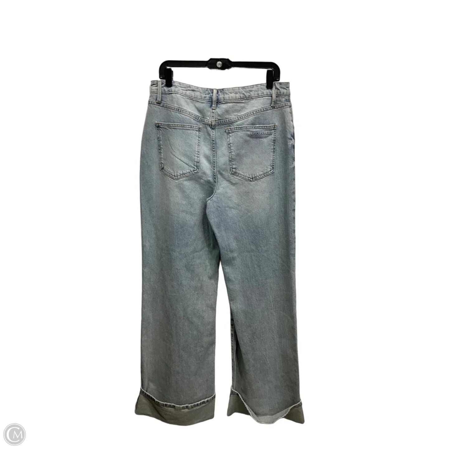 Jeans Wide Leg By Avec Les Filles In Blue Denim, Size: 10