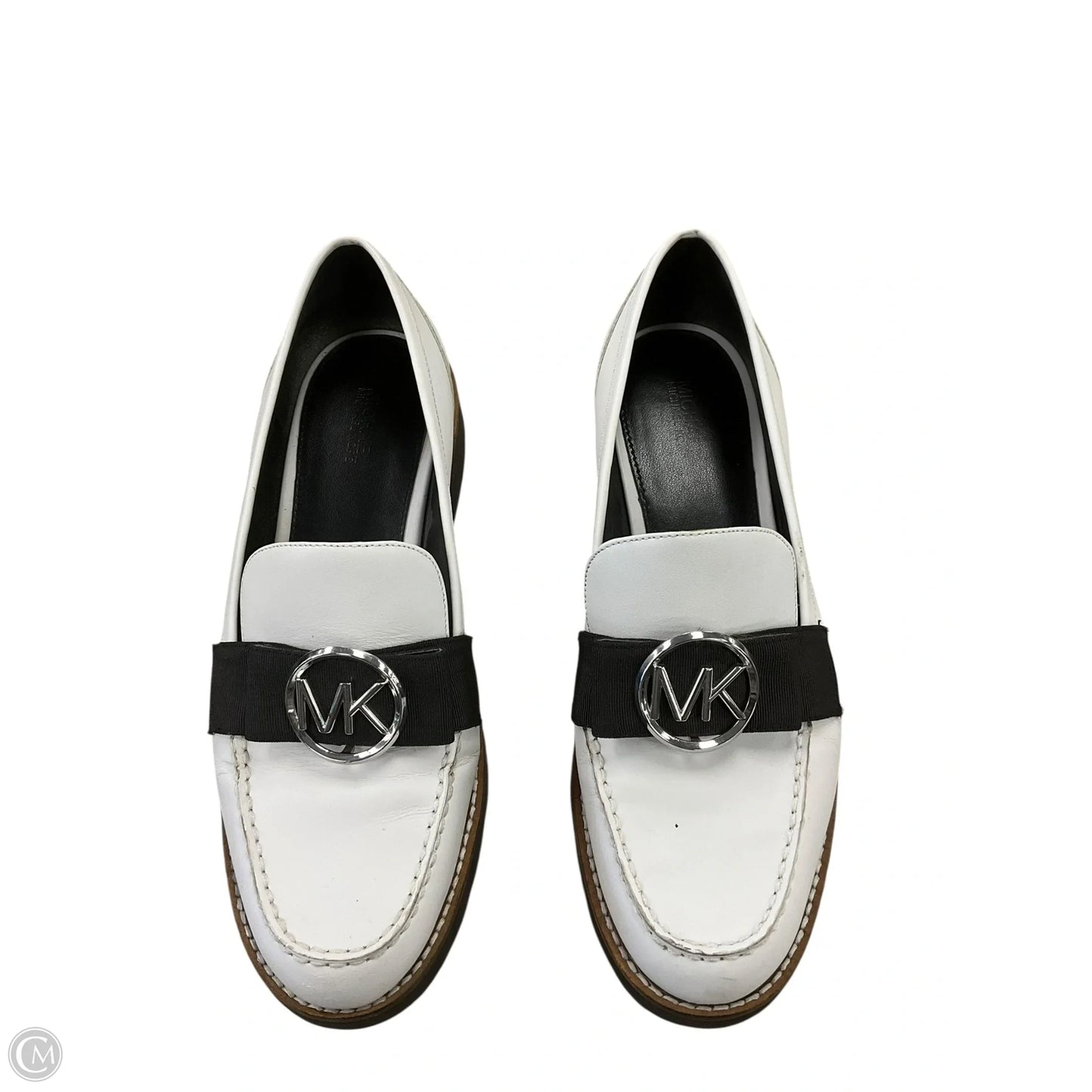 Shoes Flats By Michael By Michael Kors In Black & White, Size: 8