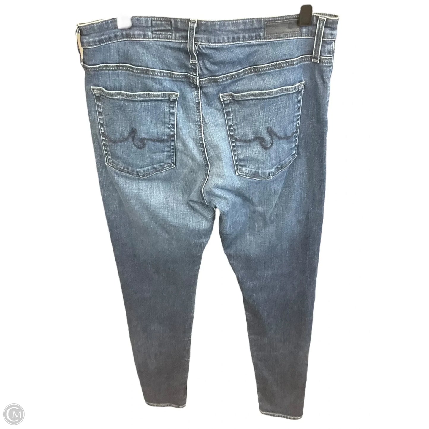 Jeans Skinny By Adriano Goldschmied In Blue Denim, Size: 8