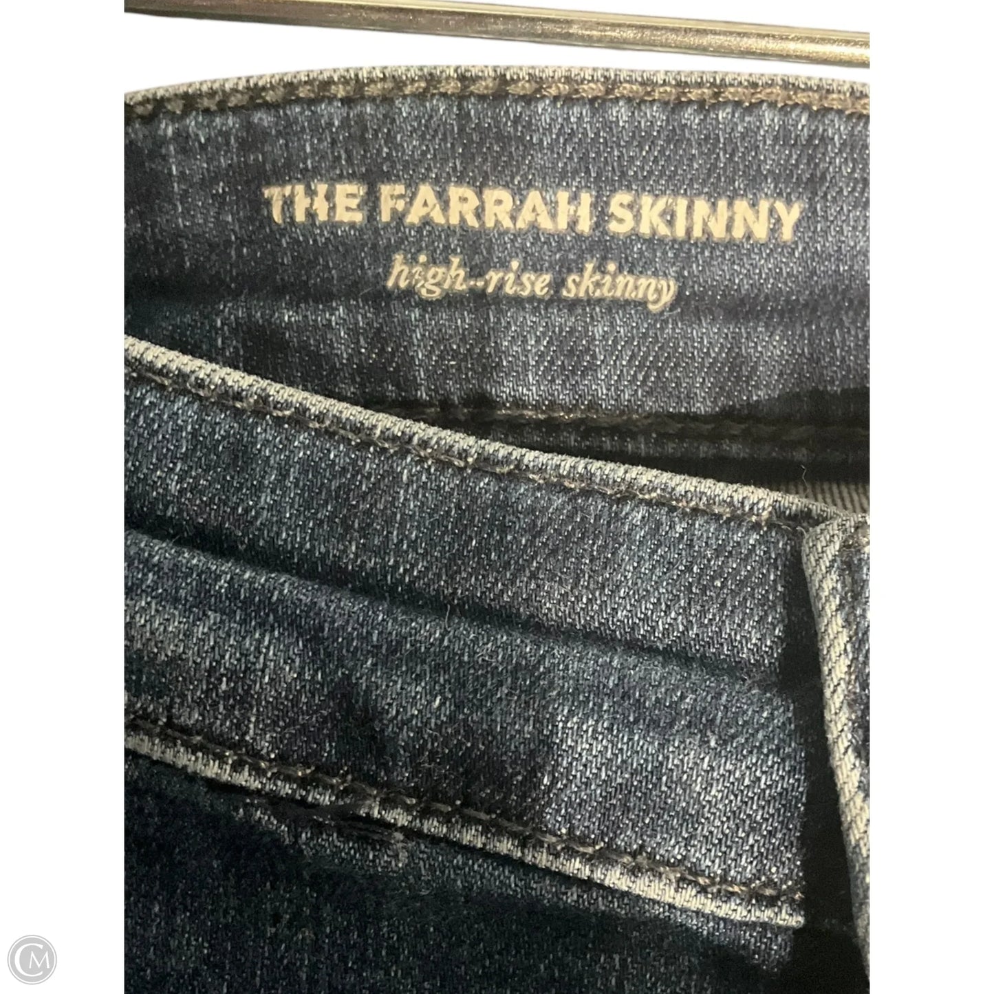 Jeans Skinny By Adriano Goldschmied In Blue Denim, Size: 8