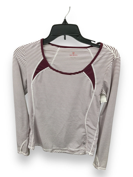 Athletic Top Long Sleeve Crewneck By Talbots In Striped Pattern, Size: S
