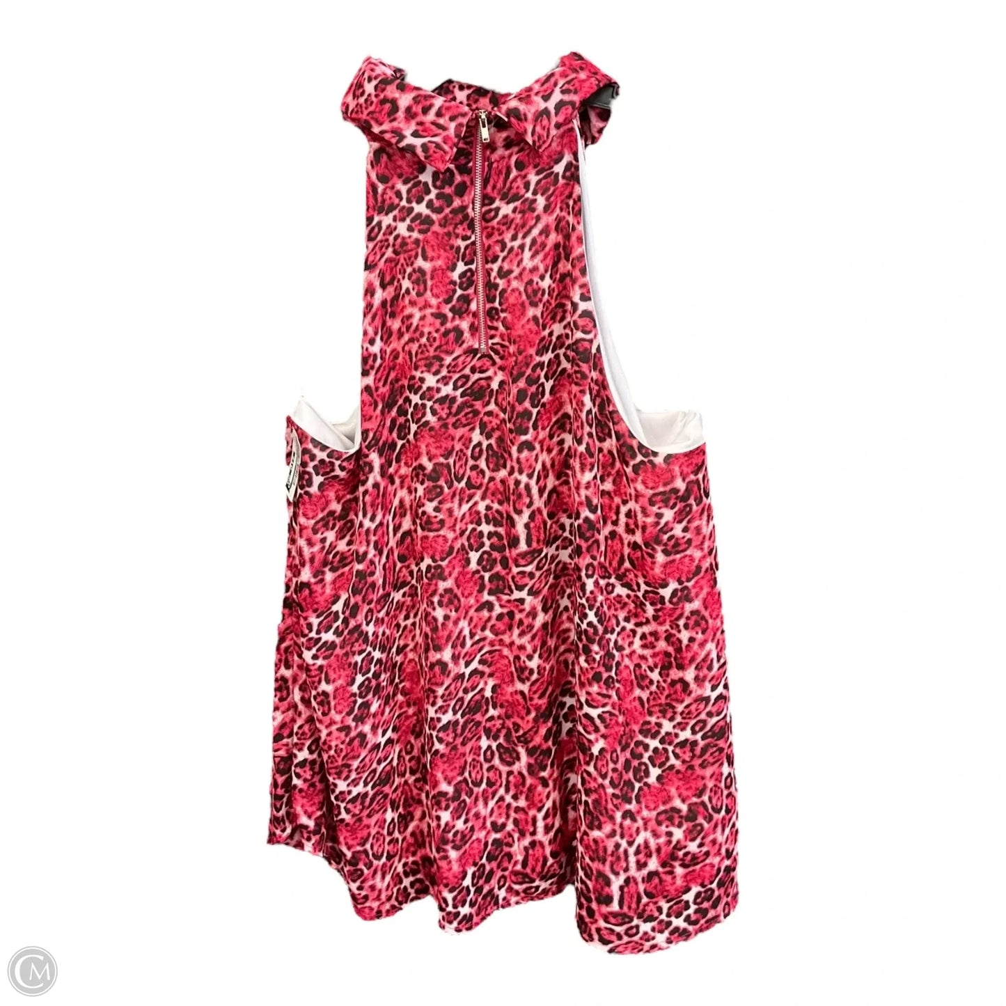 Top Sleeveless By Ashley Stewart In Black & Pink, Size: 2x