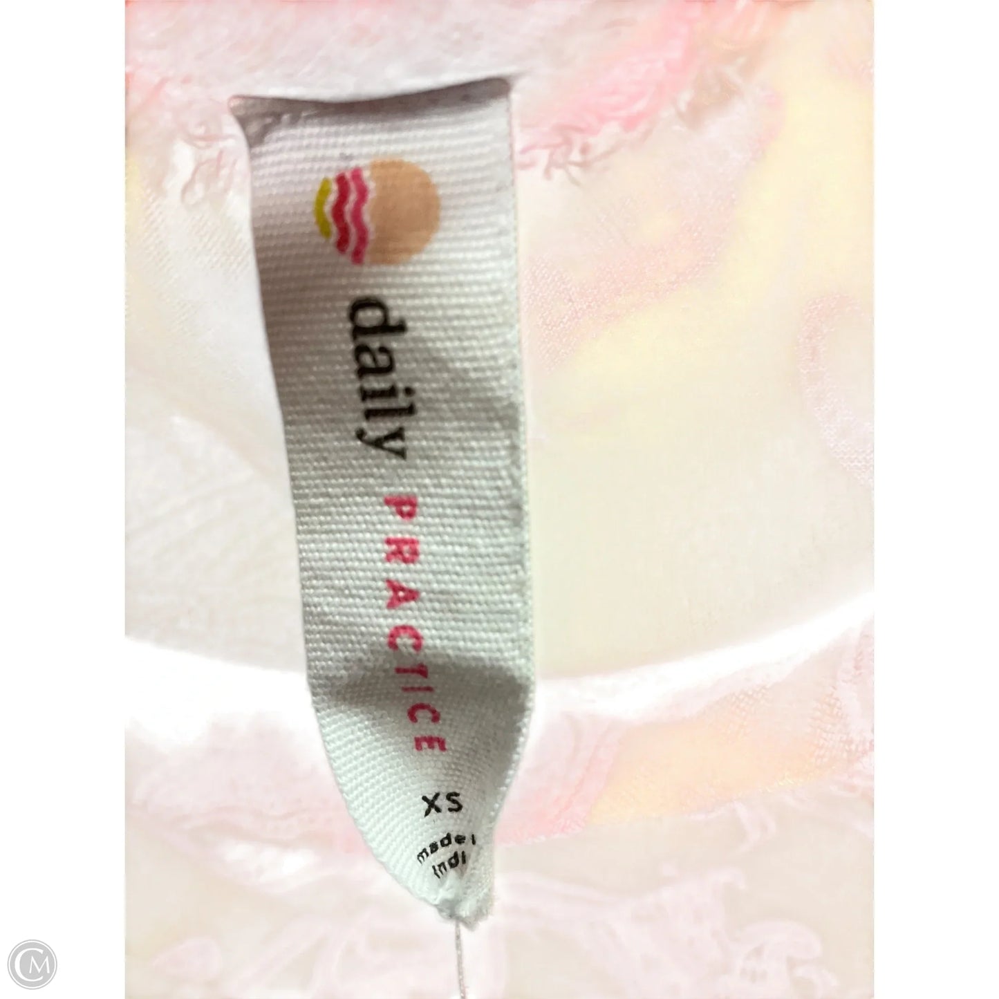 Top Short Sleeve By Daily Practice By Anthropologie In Paisley Print, Size: Xs