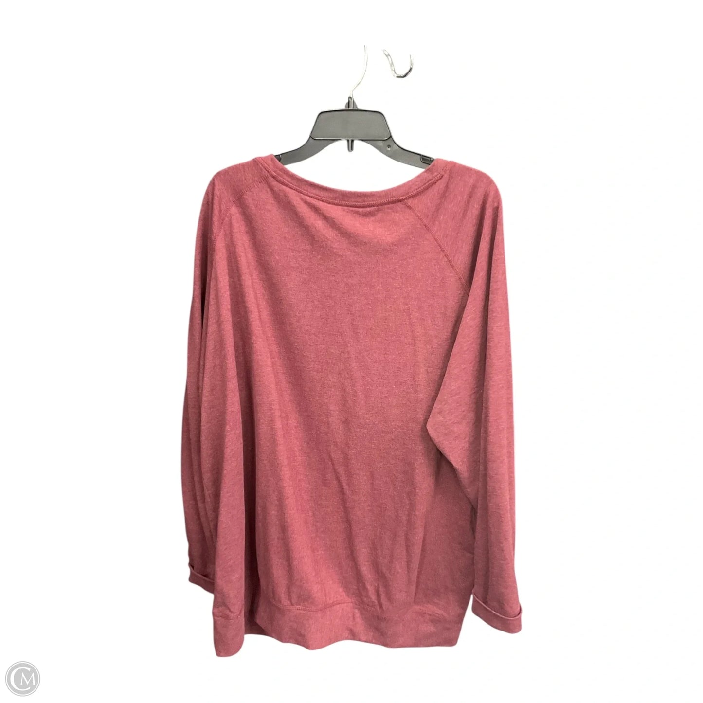 Sweatshirt Crewneck By Clothes Mentor In Maroon, Size: 3x
