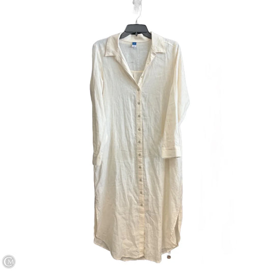 Dress Casual Maxi By Old Navy In Cream, Size: S