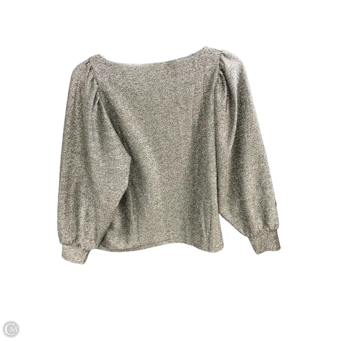 Top Long Sleeve By Chicos In Silver, Size: M