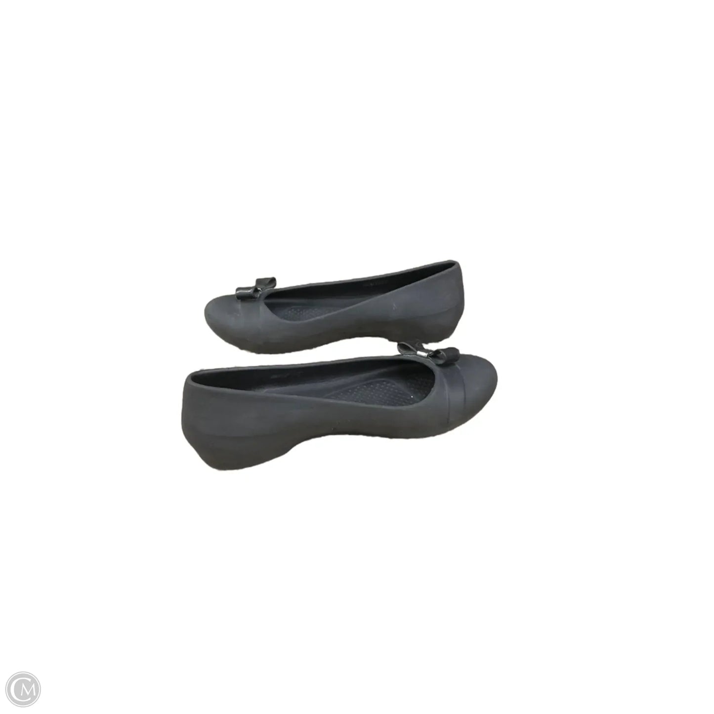 Shoes Flats By Crocs In Black, Size: 7