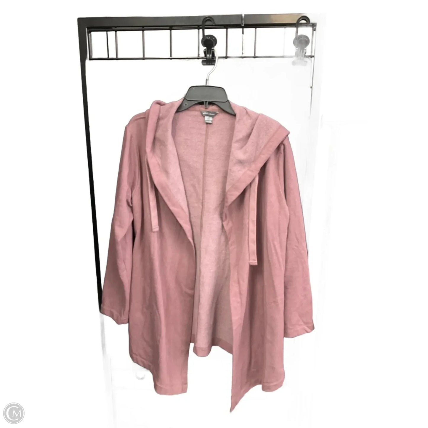 Sweatshirt Hoodie By Eddie Bauer In Taupe, Size: M