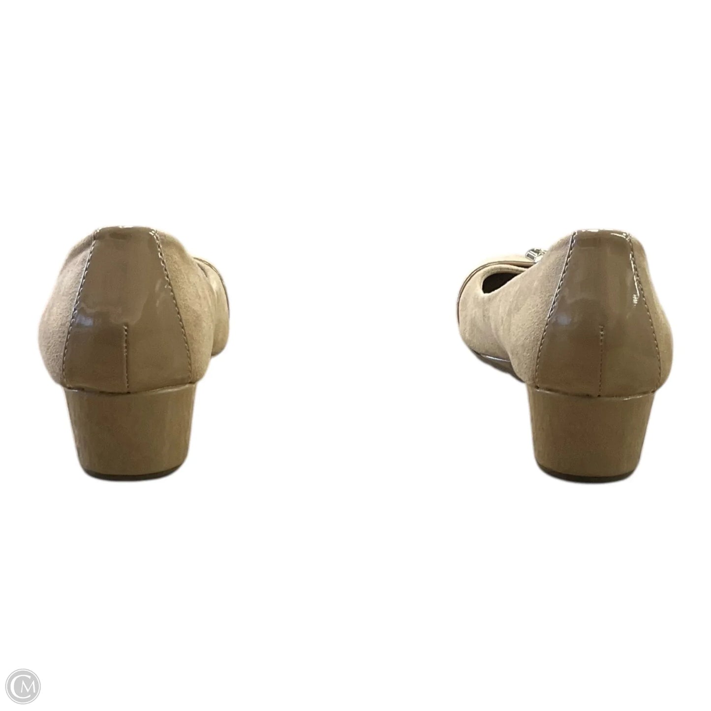 Shoes Heels Wedge By Anne Klein In Tan, Size: 7