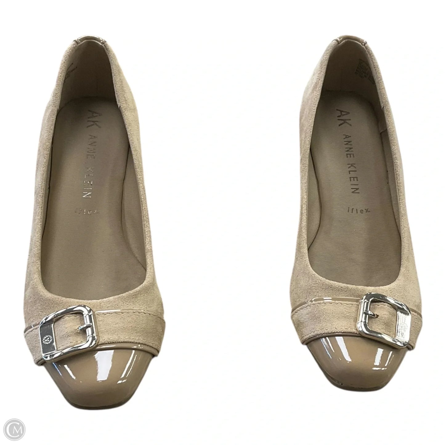 Shoes Heels Wedge By Anne Klein In Tan, Size: 7