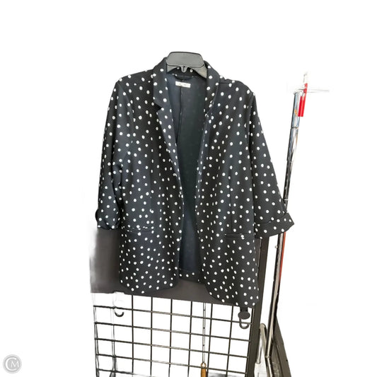 Blazer By Maurices In Black & White, Size: 1x