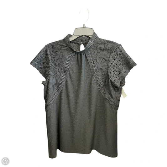 Top Short Sleeve By Cable And Gauge In Black, Size: Xl
