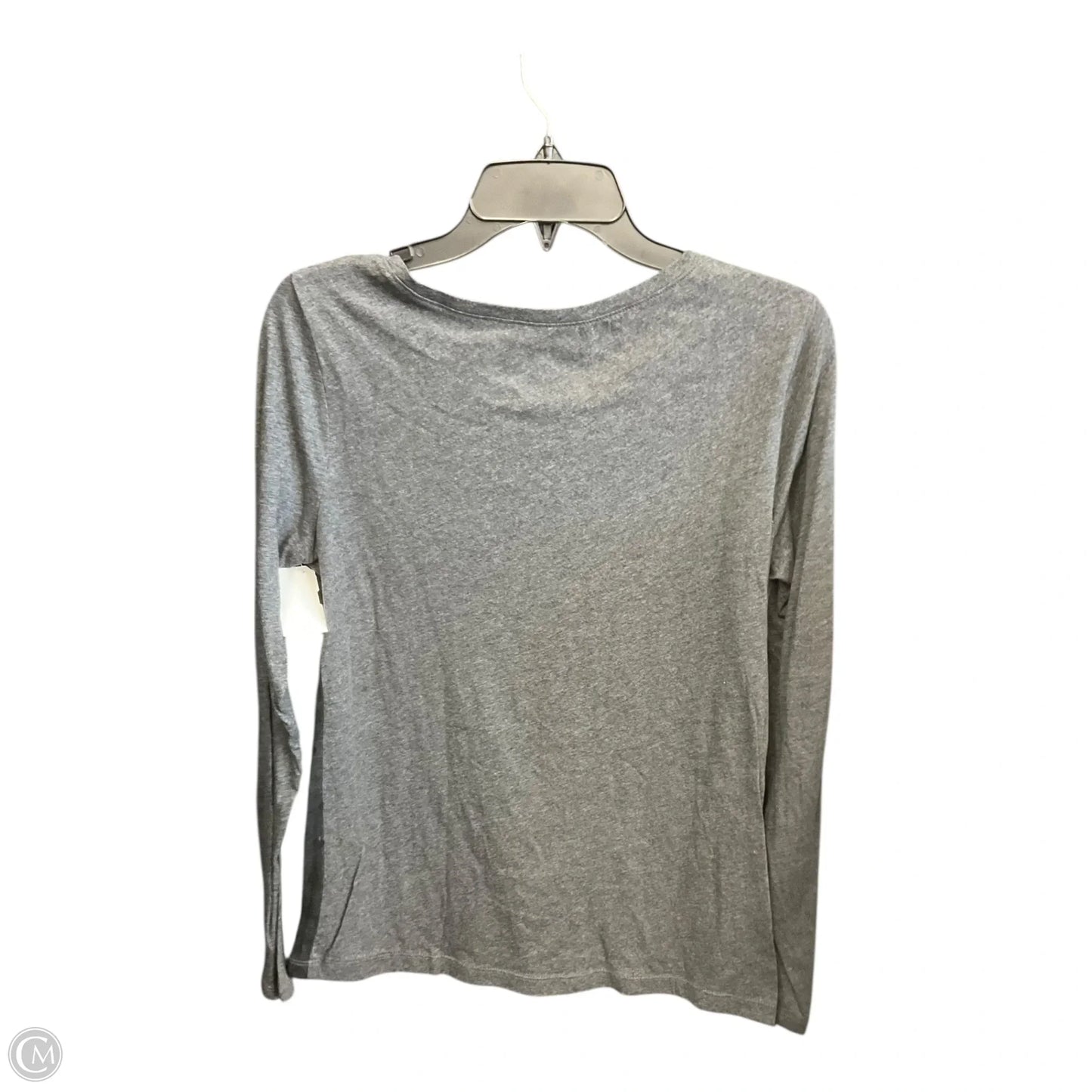 Top Long Sleeve By Loft In Black & Grey, Size: S