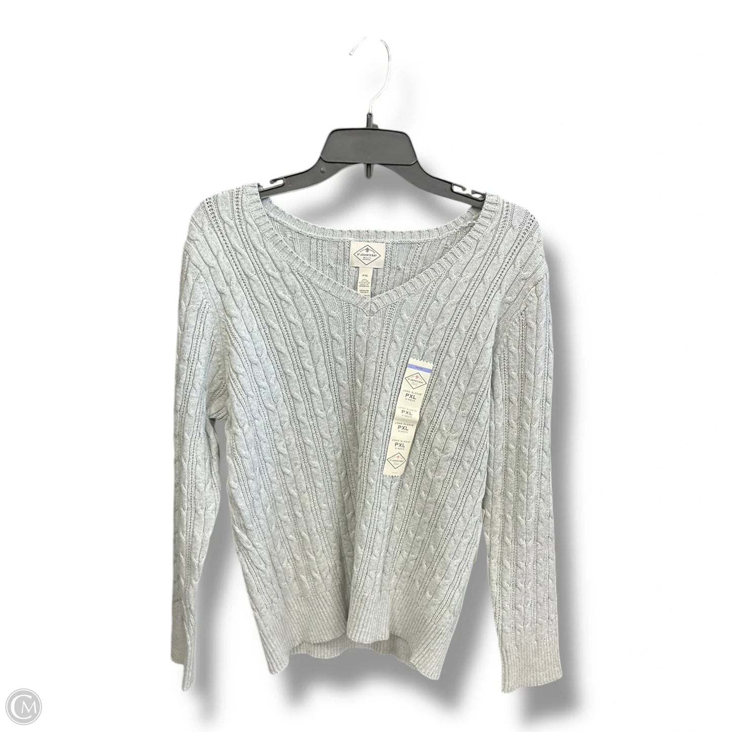 Sweater By St Johns Bay In Grey, Size: Xlp
