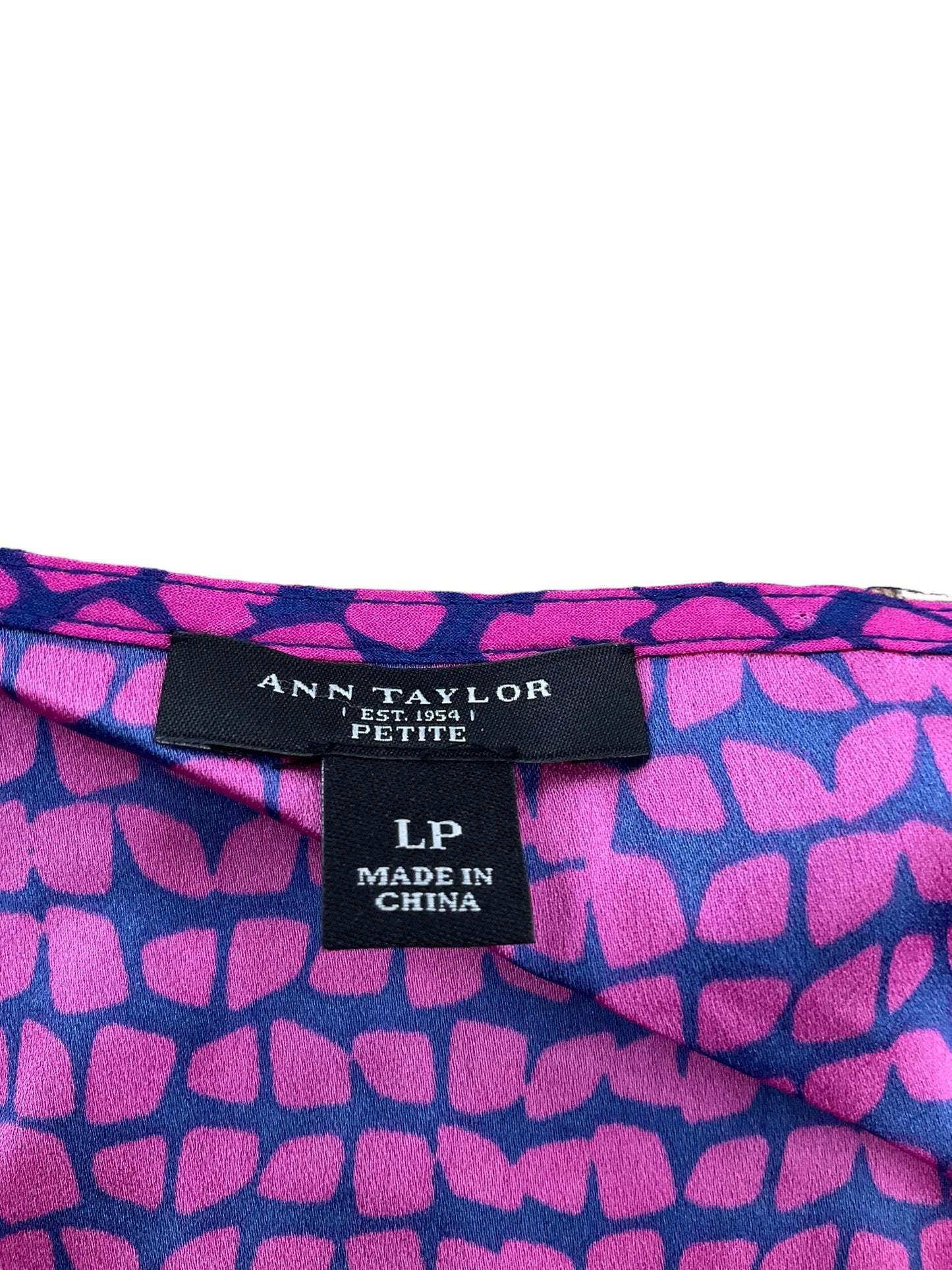 Blue & Pink Top Sleeveless Ann Taylor, Size L
