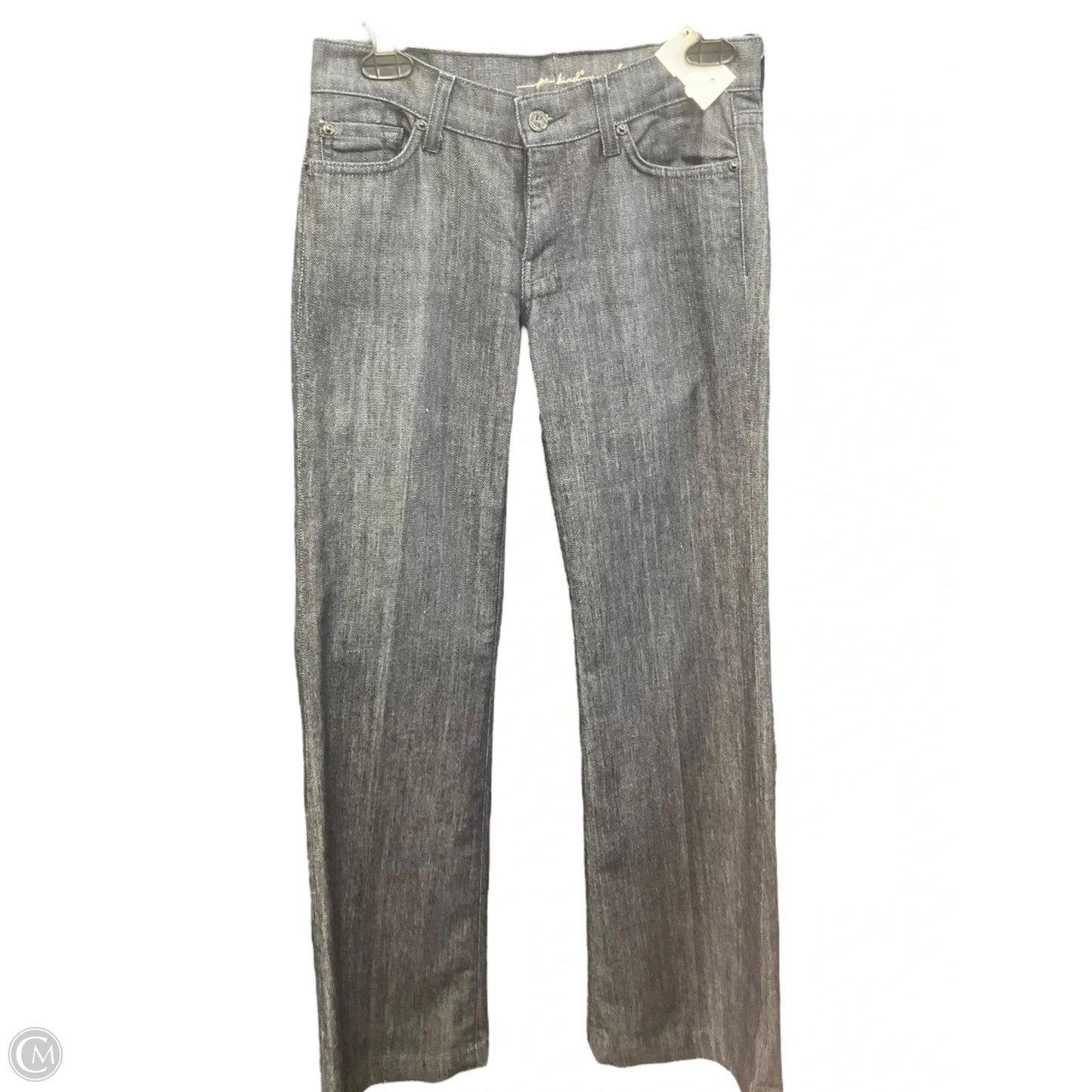 Jeans Straight By 7 For All Mankind In Blue Denim, Size: 8