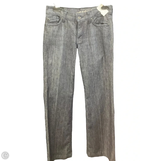 Jeans Straight By 7 For All Mankind In Blue Denim, Size: 8